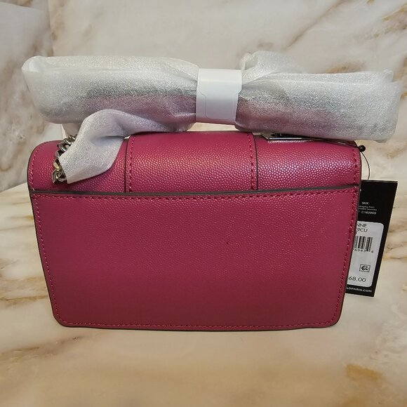 Karl Lagerfeld Paris Corrine Embellished Leather Shoulder Bag, Cactus Flower, NW - Picture 3 of 5